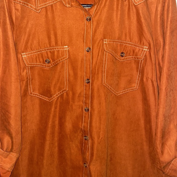 Dresses Orange Shirt Dress Poshmark